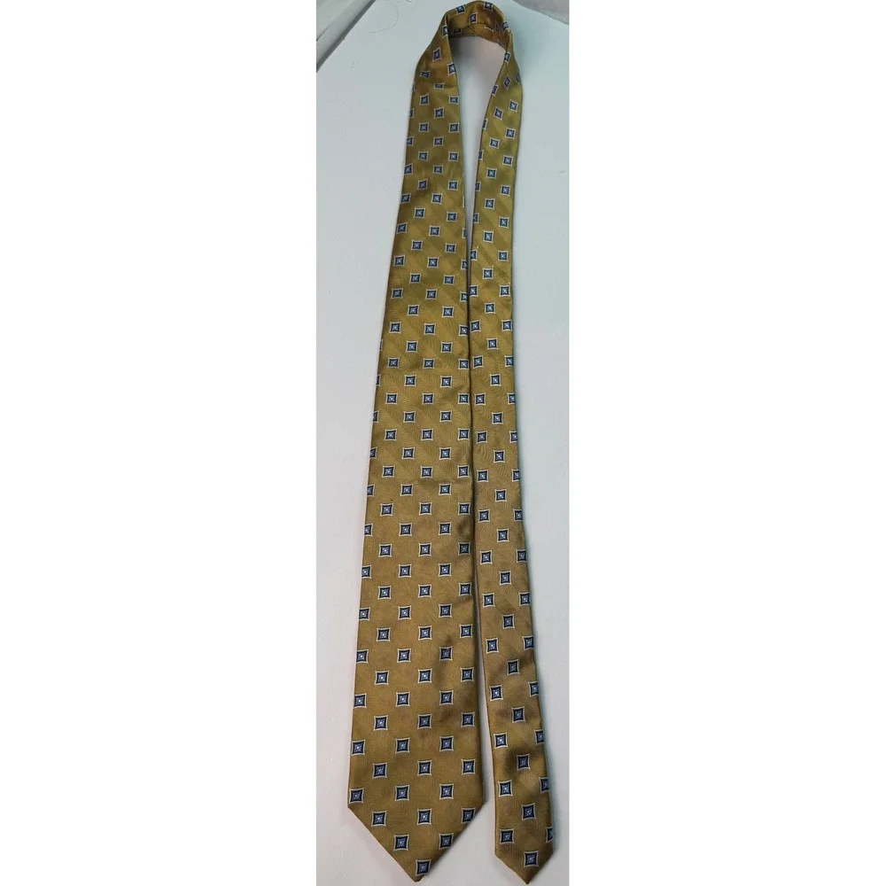 Jos. A. Bank Executive Collection Silk Ties Lot of 2 Burgundy Gold Medallion